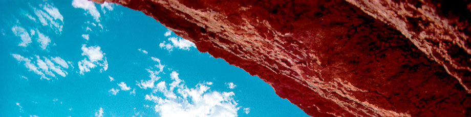 View of the sky from inside the Grand Canyon, AZ