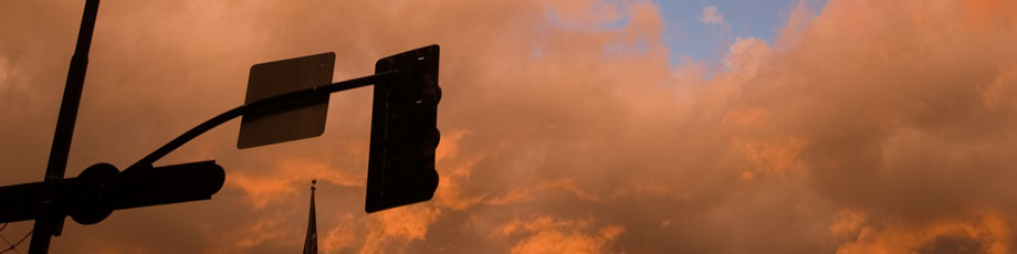 Traffic Light in downtown FLagstaff, AZ